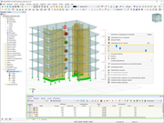 Informationen über Gebäudegeschosse in grafischer und tabellarischer Form