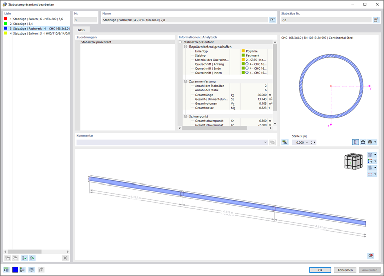 Dialog 'Stabsatzrepräsentant bearbeiten'