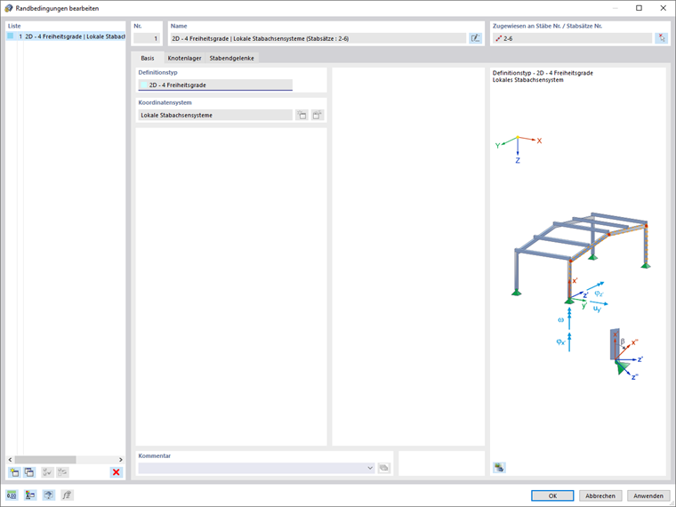 Dialog 'Randbedingungen bearbeiten', Register 'Basis'