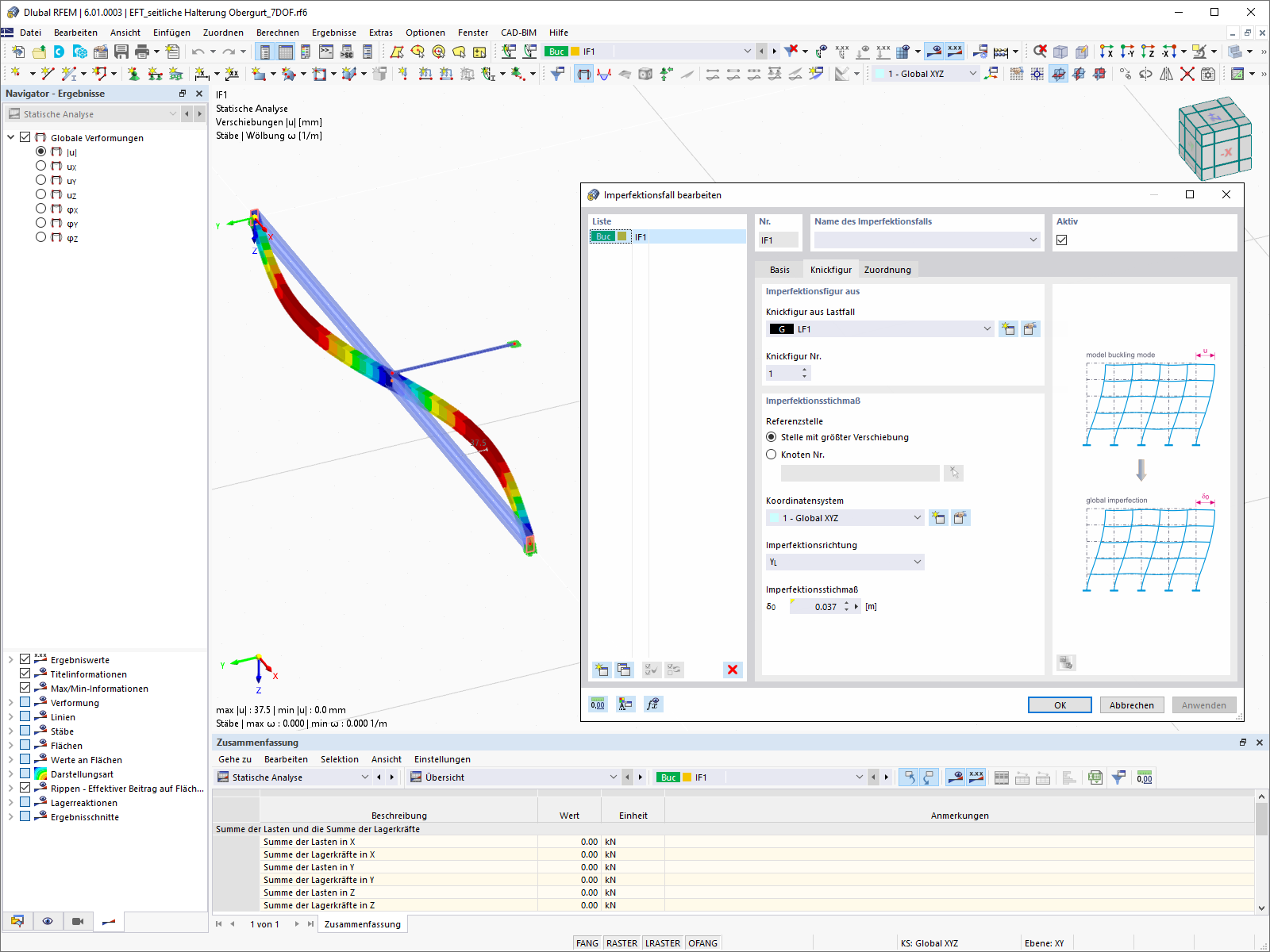 Imperfektion aus skalierter Knickfigur