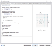 Dialog 'Netz-Einstellungen', Register 'Flächen'