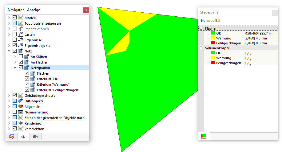 Netzqualität anzeigen