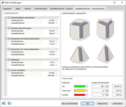 Dialog 'Netz-Einstellungen', Register 'Qualitätskriterien - Volumenkörper'