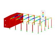 Stahlhalle und Massivbau