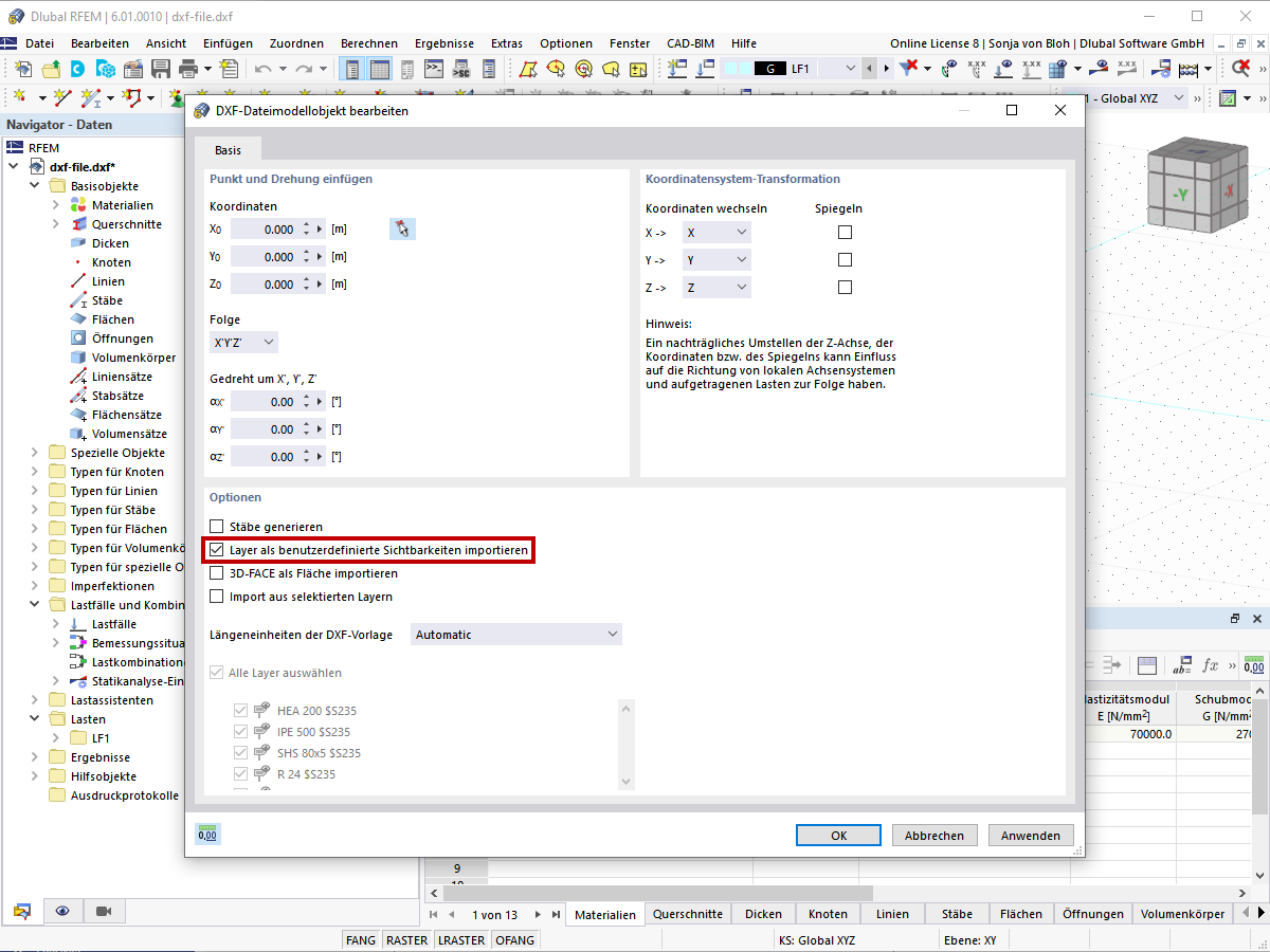 FAQ 005142 | Können Layer als Sichtbarkeit importiert werden?