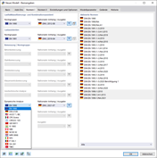 Dialog 'Neues Modell - Basisangaben', Register 'Normen I'