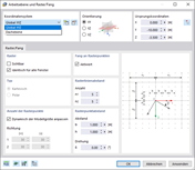 Dialog 'Arbeitsebene und Raster/Fang'