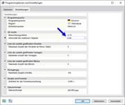 Intensität für Darstellung der inaktiven Objekte ändern
