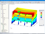Ergebnisumhüllende der globalen Verformungen (© SIE.istmo Servicio de Ingeniería Estructural)