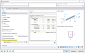 Dialog 'Stab bearbeiten', Aluminiumbemessung durch übergeordneten Stabsatz