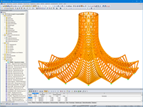 Modell der Dachkonstruktion in RSTAB (© PIRMIN JUNG)