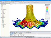 Verformungen unter Windbelastung in RSTAB (© PIRMIN JUNG)
