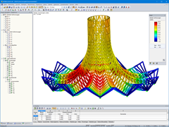 Verformungen unter Windbelastung in RSTAB (© PIRMIN JUNG)