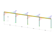 Bemessung eines biegesteifen Rahmens nach AISC C.1A in RFEM 6