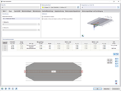 Definieren Sie segmentweise die Flanschbreiten von Plattenbalkenrippen individuell. Integration der Flächenbewehrung.