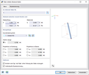 Stab im Abstand vom Stabanfang teilen