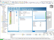 Durchstanzberechnung für Stahlbetonkonstruktionen in RFEM 6 mit Grafik für Schnittgrößenüberprüfung.
