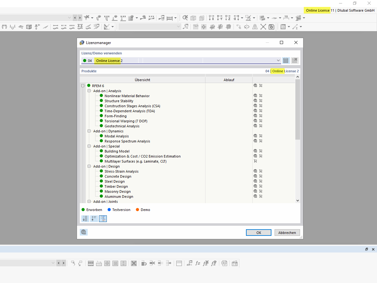FAQ 005165 | Gibt es für RFEM 6 und RSTAB 9 nur noch Online-Lizenzen?