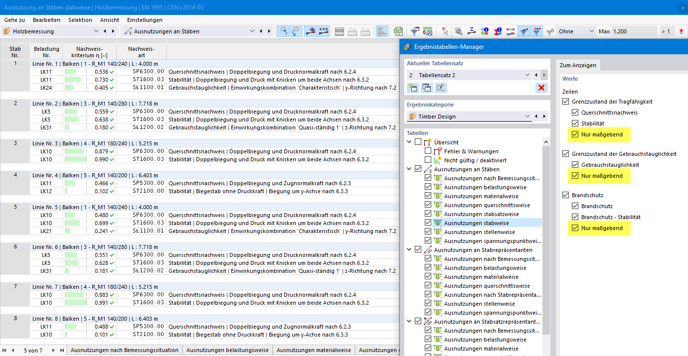 Nur maßgebende Nachweise anzeigen