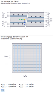 Infografik für Bewehrungsanordnung