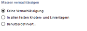 Massen für Modalanalyse vernachlässigen
