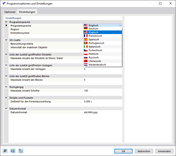 Programmsprache auswählen