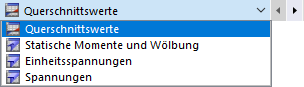 Unterkategorie für Kategorie 'Analyse dünnwandiger Strukturen' auswählen