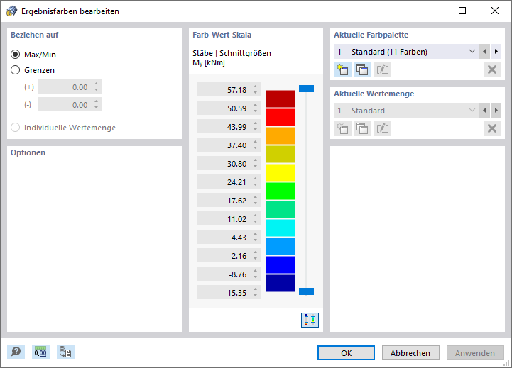 Dialog 'Ergebnisfarben bearbeiten'