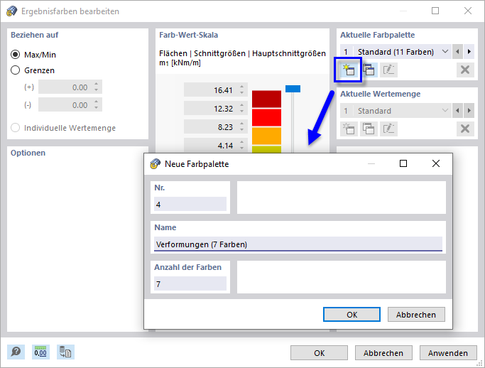 Neue Farbpalette anlegen