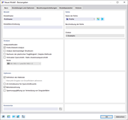 Dialog 'Neues Modell - Basisangaben', Register 'Basis'
