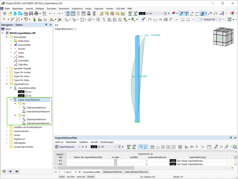 Stabimperfektionen als lokale Imperfektionen