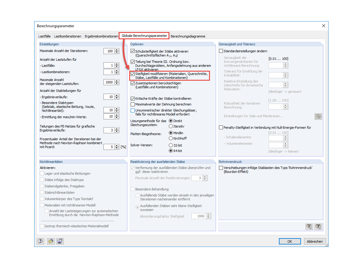 FAQ 005183 | Ich habe Objekte lastfallweise deaktivert. Warum werden sie dennoch in der Berechnung im entsprechenden Lastfall berücksichtigt?