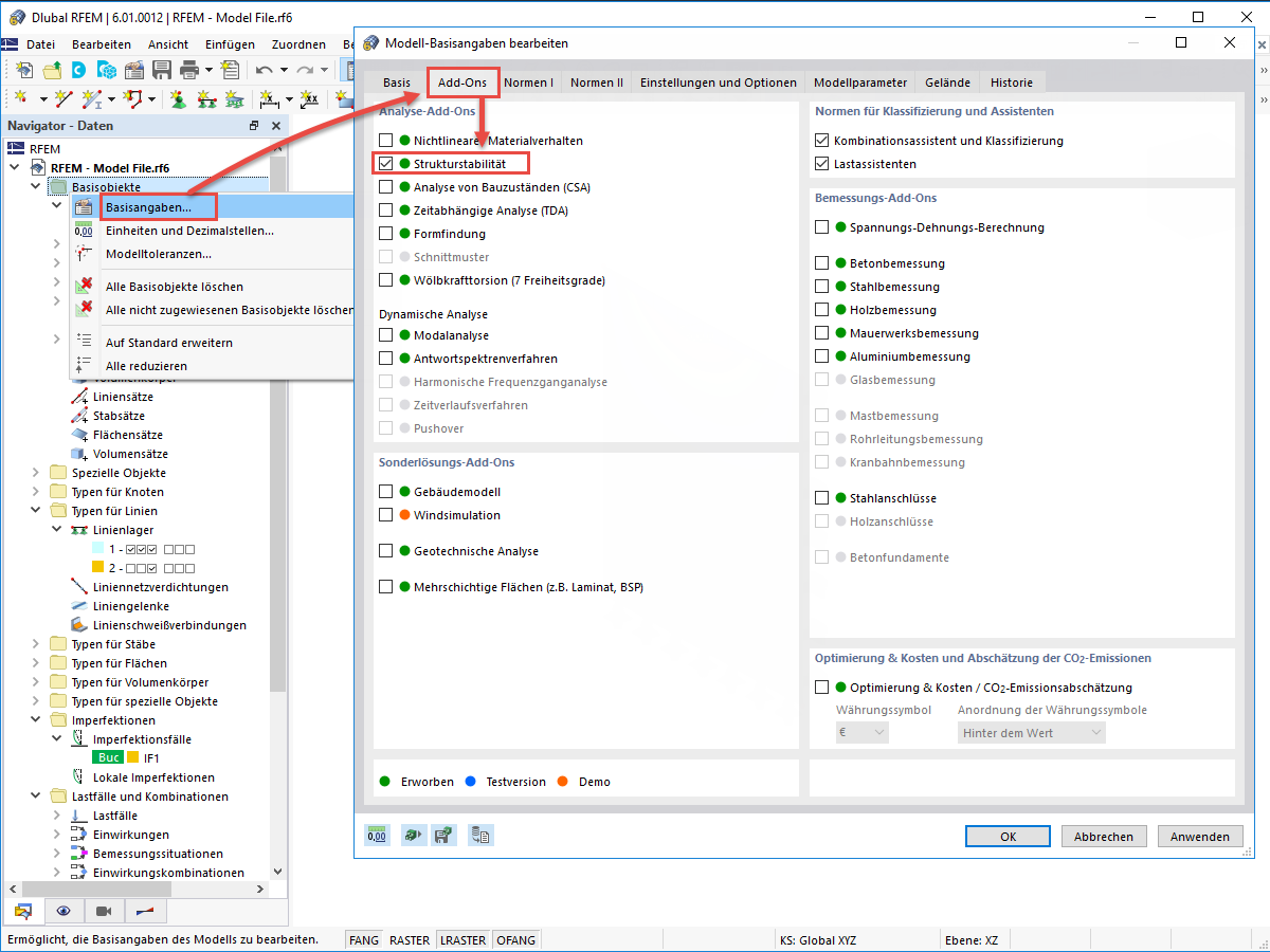 FAQ 005185 | Wie kann man in RFEM 6 Imperfektionen an Flächen auf Grundlage der maßgebenden Eigenform erzeugen?