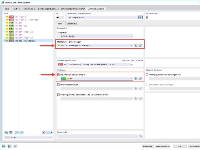 FAQ 005185 | Wie kann man in RFEM 6 Imperfektionen an Flächen auf Grundlage der maßgebenden Eigenform erzeugen?