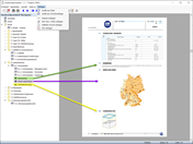 Übernahme von Grafik-, Text- und PDF-Dokumenten in das Ausdruckprotokoll