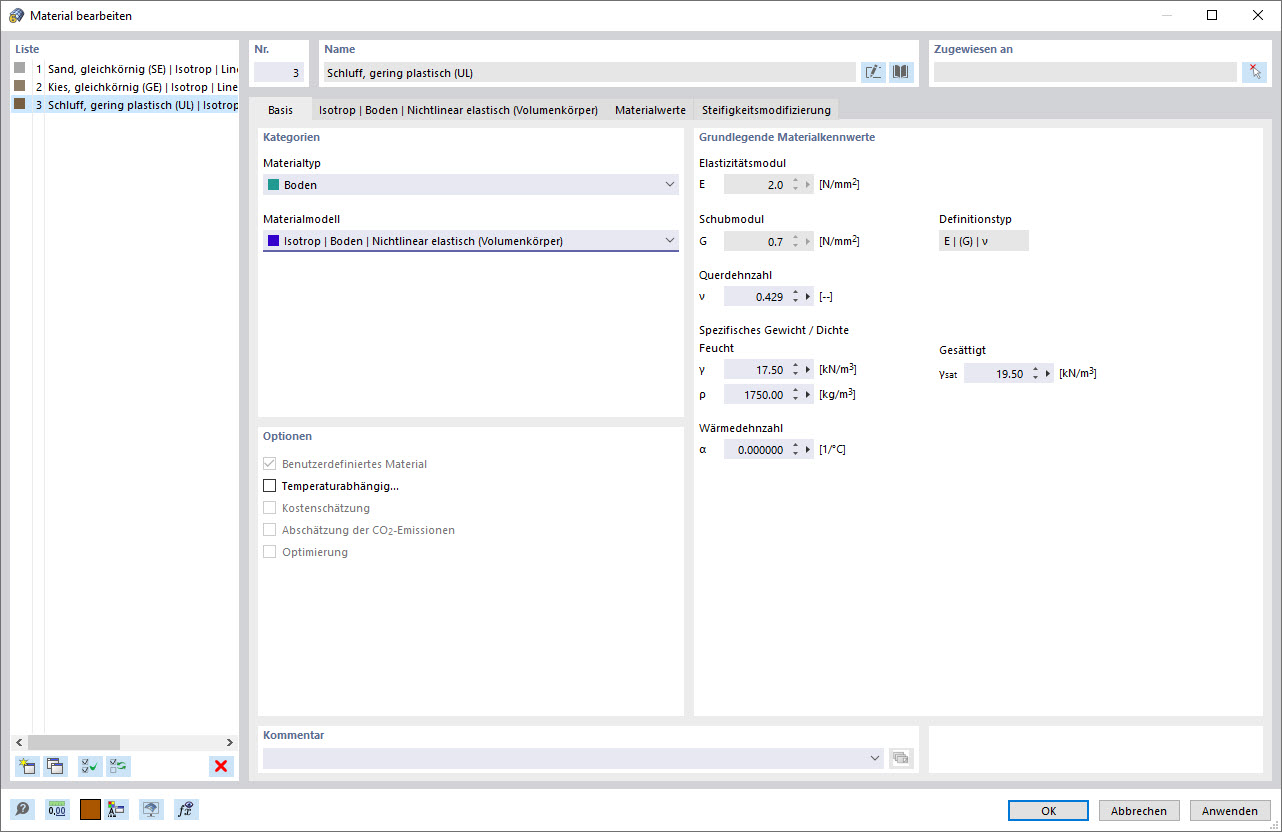 Material vom Typ "Boden"