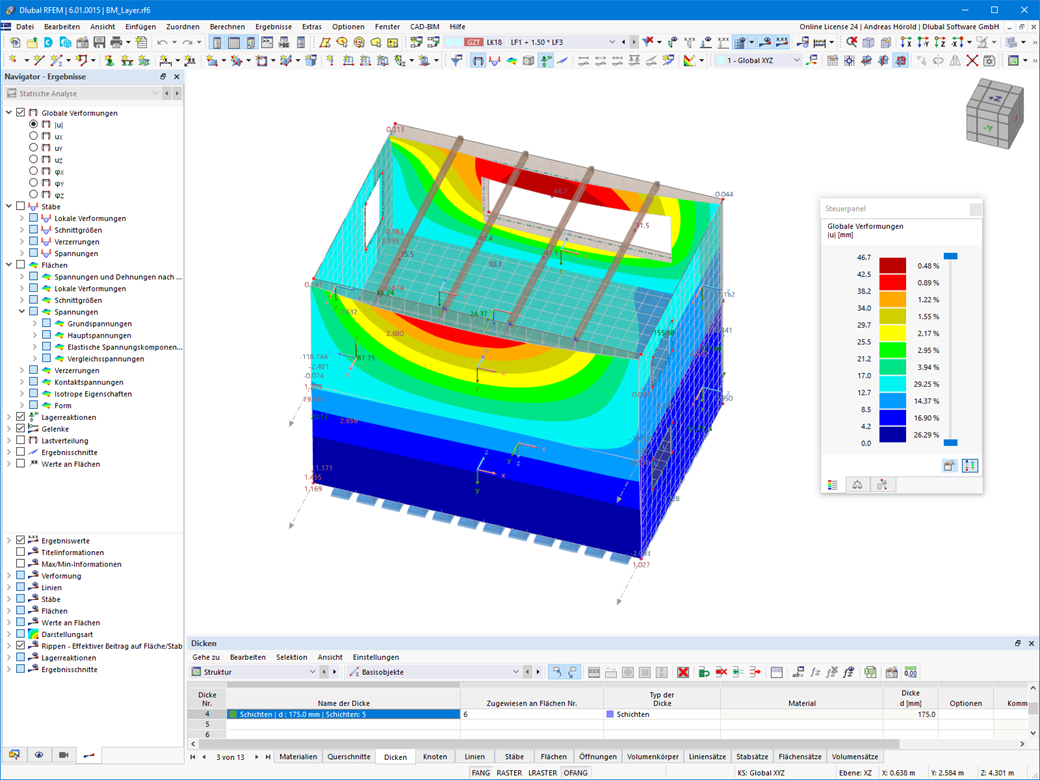 Verformungen Brettsperrholzflächen