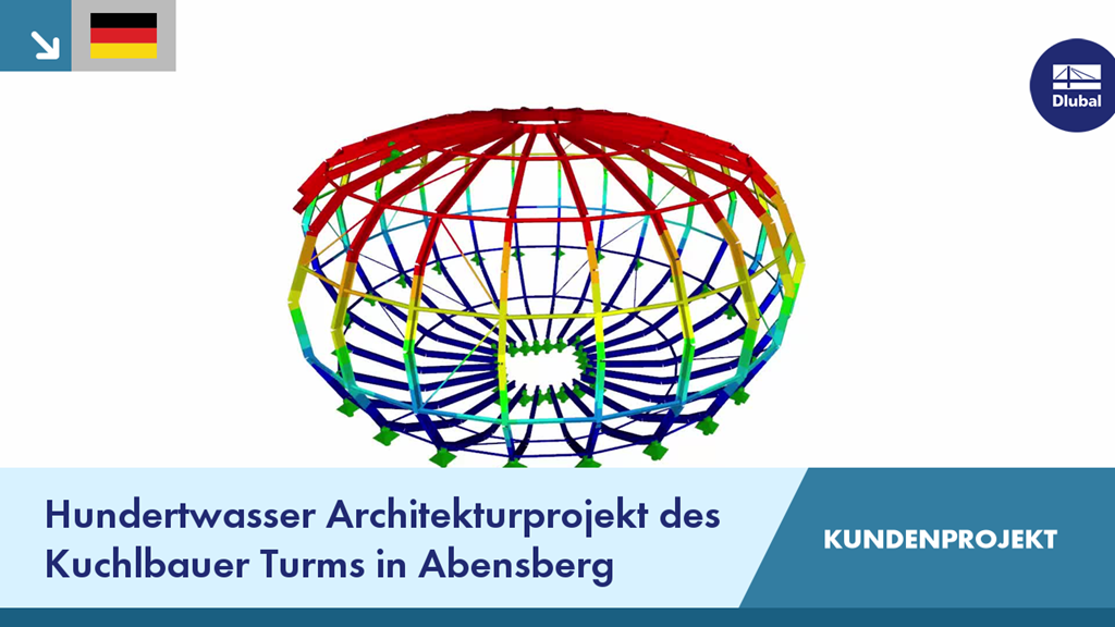 Architektonisches Projekt des Kuchlbauer Turms in Abensberg. KUNDENPROJEKT