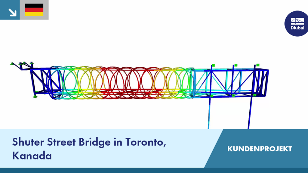 Ansicht der Shuter Street Bridge in Toronto, ein Kundenprojekt in Kanada.