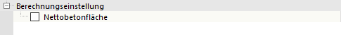 Berechnungseinstellung