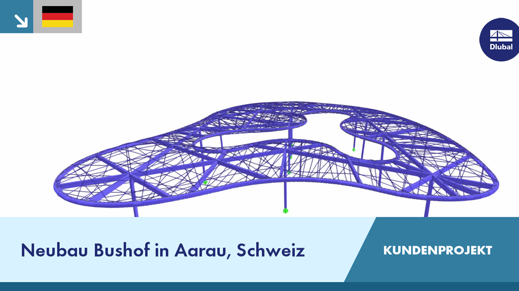 Neubau Bushof Aarau in der Schweiz als Kundenprojekt dargestellt