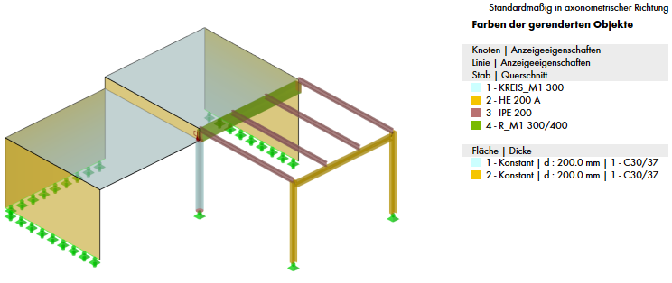 Farbpanel der gerenderten Objekte darstellen
