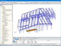 3D-Modell der Talstation in RFEM (© m3-ZT GmbH)