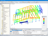 Verformungsbild in RFEM (© m3-ZT GmbH)