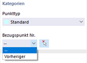 Bezugspunkt auswählen
