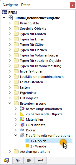 GZT-Bemessungskonfigurationen
