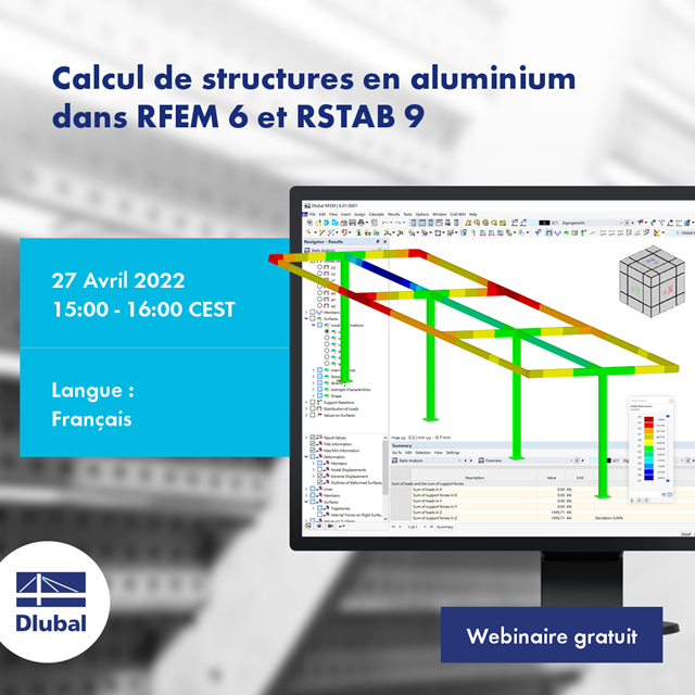 Bemessung von Aluminiumkonstruktionen in RFEM 6 und RSTAB 9