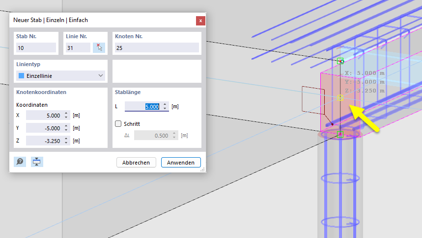 Definition des Linienendes