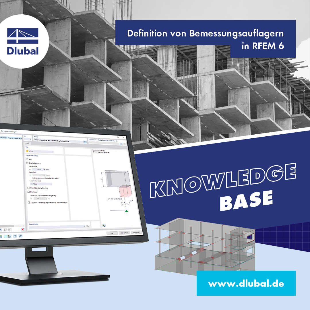 Definition von Bemessungsauflagern \n in RFEM 6