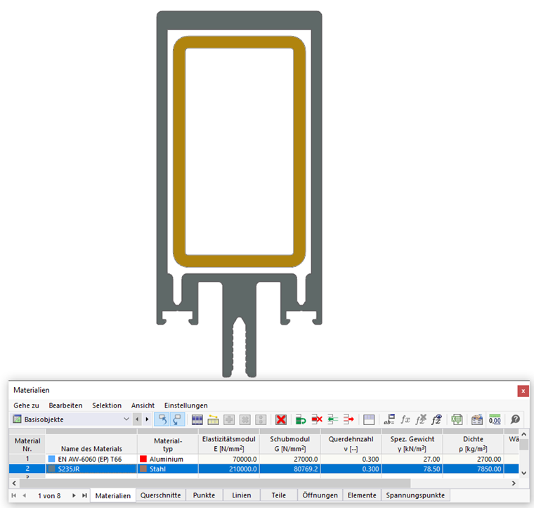 Objekte nach Eigenschaften in Tabelle selektieren